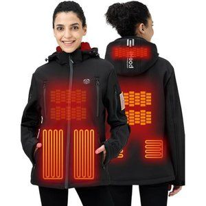 Heated Jacket with 12V Battery Pack Waterproof Winter heated Jacket for Women